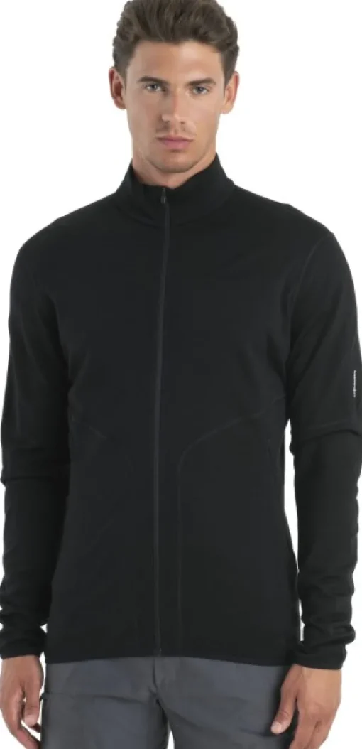 Mer 560 Realfleece Elemental II LS Zip paita, Black-Icebreaker Discount