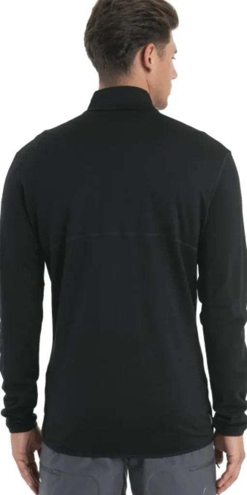 Mer 560 Realfleece Elemental II LS Zip paita, Black-Icebreaker Discount