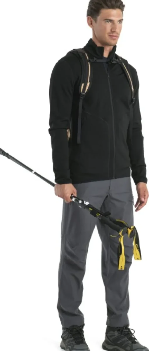 Mer 560 Realfleece Elemental II LS Zip paita, Black-Icebreaker Discount