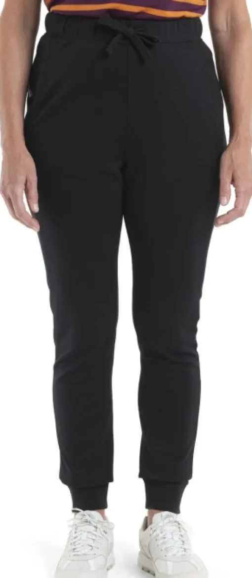 Icebreaker Merino Crush II Pants naisten merinocollarit, musta Outlet