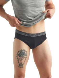 Icebreaker M's Anatomica Briefs Black Hot