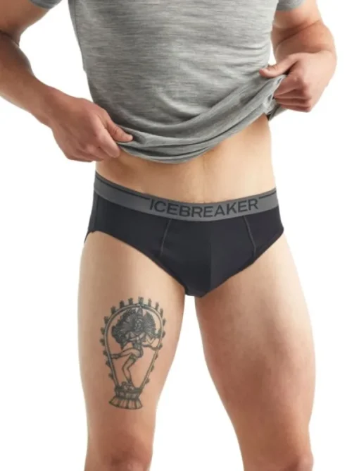 Icebreaker M's Anatomica Briefs Black Hot
