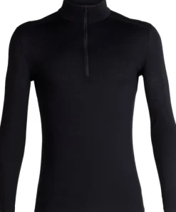M's Oasis LS Half Zip 200 Black-Icebreaker Best