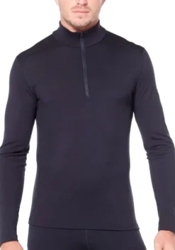 M's Oasis LS Half Zip 200 Black-Icebreaker Best