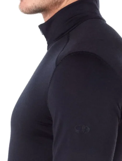 M's Oasis LS Half Zip 200 Black-Icebreaker Best