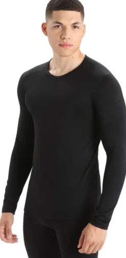 Oasis LS Crewe 200 + Leggings 200 kerrasto, Black/Monsoon-Icebreaker Fashion