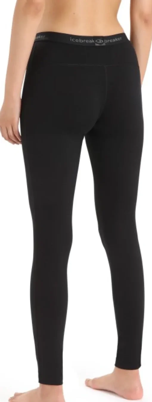 Icebreaker Oasis LS Crewe 200 + Leggings 200 naisten kerrasto, Black Sale