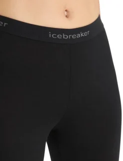 Icebreaker Oasis LS Crewe 200 + Leggings 200 naisten kerrasto, Black Sale