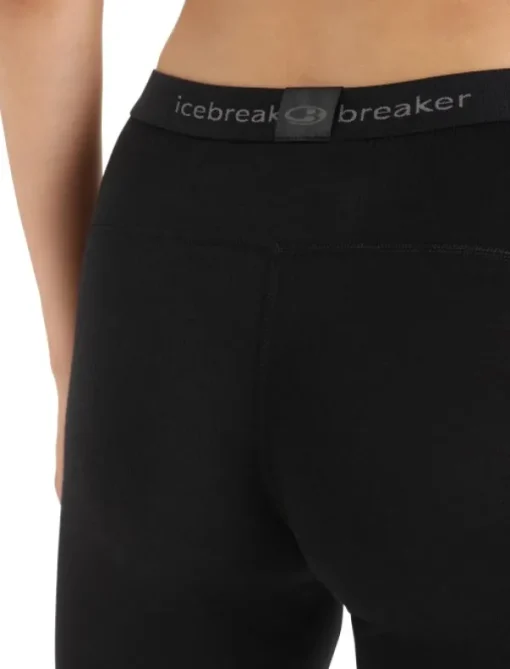 Icebreaker Oasis LS Crewe 200 + Leggings 200 naisten kerrasto, Black Sale