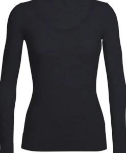 Siren LS Sweetheart naisten merinopaita, musta-Icebreaker New