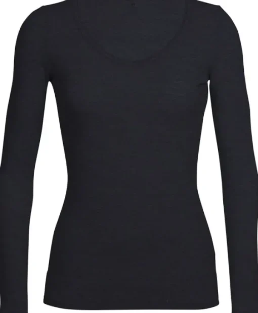 Siren LS Sweetheart naisten merinopaita, musta-Icebreaker New