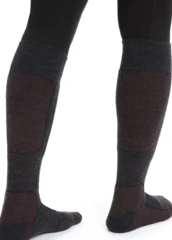 Icebreaker Ski+ Medium OTC naisten sukat, Jet Heather/Espresso/Black Best