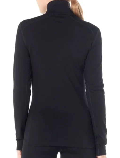 Icebreaker Tech LS Half Zip 260 naisten kerrastopaita, musta Hot