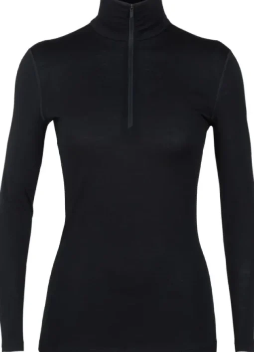 Icebreaker W's 200 Oasis LS Half Zip Black Outlet