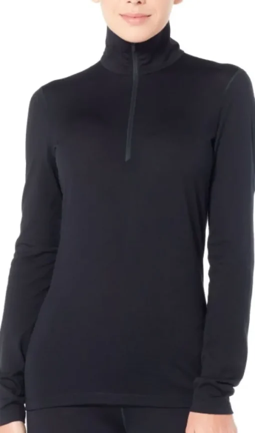 Icebreaker W's 200 Oasis LS Half Zip Black Outlet