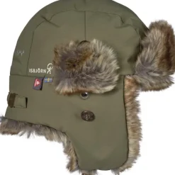 Isbjörn Squirrel Winter Cap lasten talvilakki, maastonvihreä New