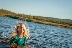 Isbjörn Sun UV-suojattu paita lapsille, vihreä Hot