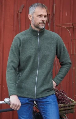 Ivanhoe of Sweden Ivanhoe Danny Full Zip paita, Loden Green New