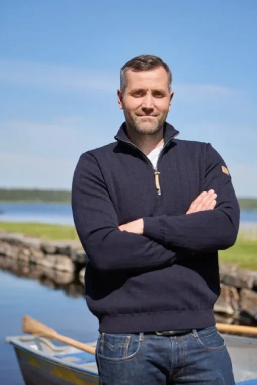 Ivanhoe M'S Hugo Half Zip Wb Navy-Ivanhoe of Sweden Outlet