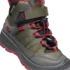Keen Footwear Keen Junior Redwood Mid Waterproof lasten talvikengät, harmaa/punainen Discount