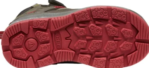 Keen Footwear Keen Junior Redwood Mid Waterproof lasten talvikengät, harmaa/punainen Discount