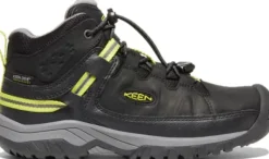 Keen Footwear Keen Junior Targhee Mid Waterproof lasten välikausikenkä, Black/Steel Grey Discount