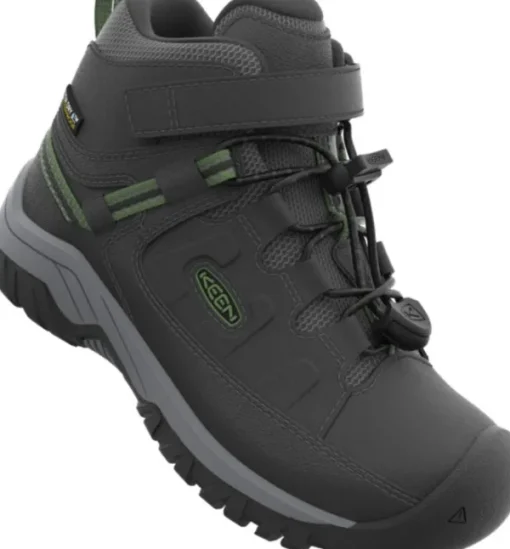Keen Kids Targhee Mid WP lasten ulkoilukenkä, musta-Keen Footwear Sale
