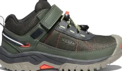 Keen Footwear Keen Kids Targhee Sport C lasten ulkoilukengät, musta/tummanvihreä Clearance