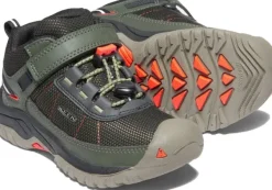 Keen Footwear Keen Kids Targhee Sport C lasten ulkoilukengät, musta/tummanvihreä Clearance