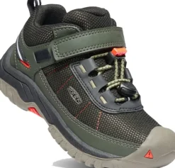 Keen Footwear Keen Kids Targhee Sport C lasten ulkoilukengät, musta/tummanvihreä Clearance