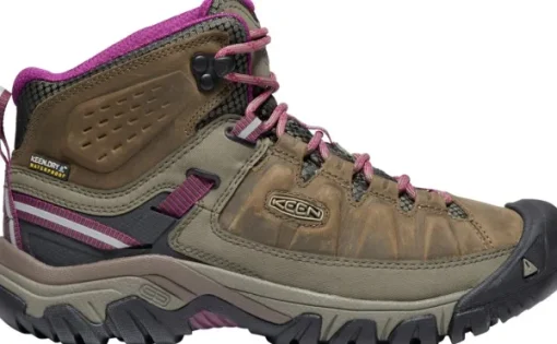 Keen Footwear Keen Targhee III Mid WP -naisten vaelluskengät, ruskea/pinkki Fashion