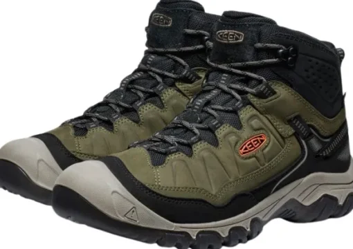 Keen Targhee IV Mid WP kengät, Dark Olive/Gold Flame-Keen Footwear Fashion