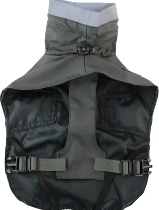 Kivalo Niva Dog Raincoat koiran sadetakki, 35 cm, harmaa New