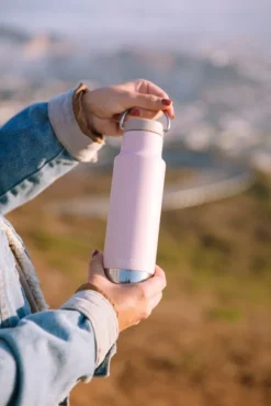 Insulated Classic Narrow juomapullo, 355 ml, vaaleanpunainen-Klean Kanteen Hot
