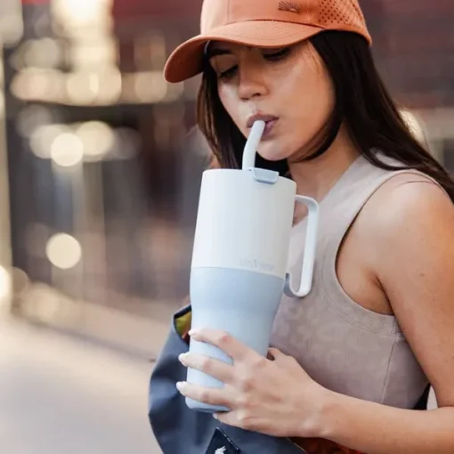Rise TumblerFlip Lid w/Straw muki, 1L, Tofu-Klean Kanteen Sale