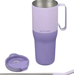 Rise TumblerFlip Lid w/Straw muki, 1L, Orchid Bloom-Klean Kanteen Sale