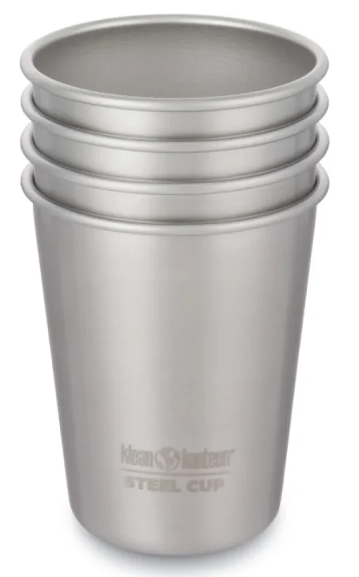 Steel Cup mukit, 296 ml, 4kpl, Brushed Stainless-Klean Kanteen Clearance
