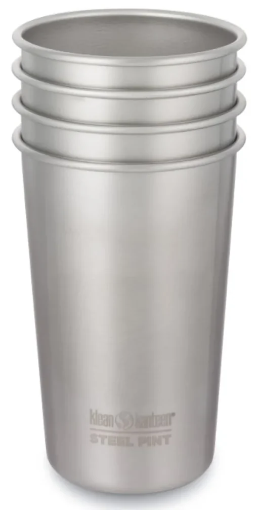 Klean Kanteen Steel Pint 473 ml 4-pack Brushed Stainless Best