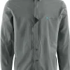 Garm LS Shirt M's Teal Grey-Klättermusen Fashion