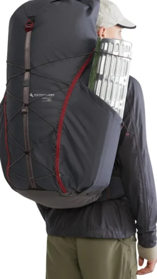 Klättermusen Raido 2.0 Backpack reppu, 55L, mustaharmaa Sale