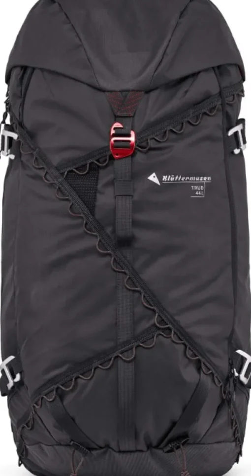 Klättermusen Trud Backpack reppu, 44L, mustaharmaa Outlet
