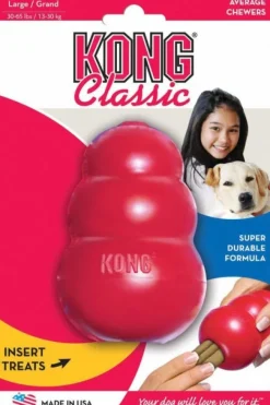 Kong Classic koiranlelu, L, punainen Outlet