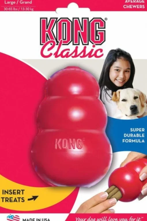 Kong Classic koiranlelu, L, punainen Outlet