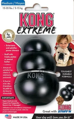 Kong Extreme koiranlelu, M, musta New