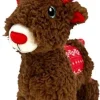 Holiday Sherpa Reindeer koiran pehmolelu, M 21x8x18 cm-Kong Discount
