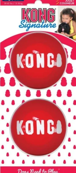 Signature Ball koiranlelu, L, 2 kpl-Kong Hot