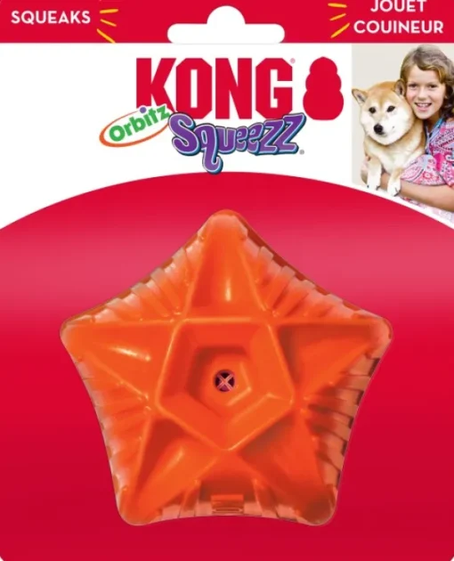 Squeezz Orbitz All Mix pomppiva koiranlelu, M/L-Kong Fashion