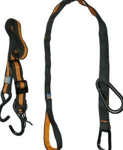 Kurgo Auto Zip Line turvavyönkiinnike hihnalla, musta/oranssi Discount