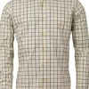 Laksen Axel Sporting Stretch Shirt kauluspaita, ruskea/sininen/vihreä Online