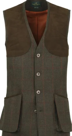 Laksen Hastings Leith Shooting Vest ampumaliivi, ruskea Best